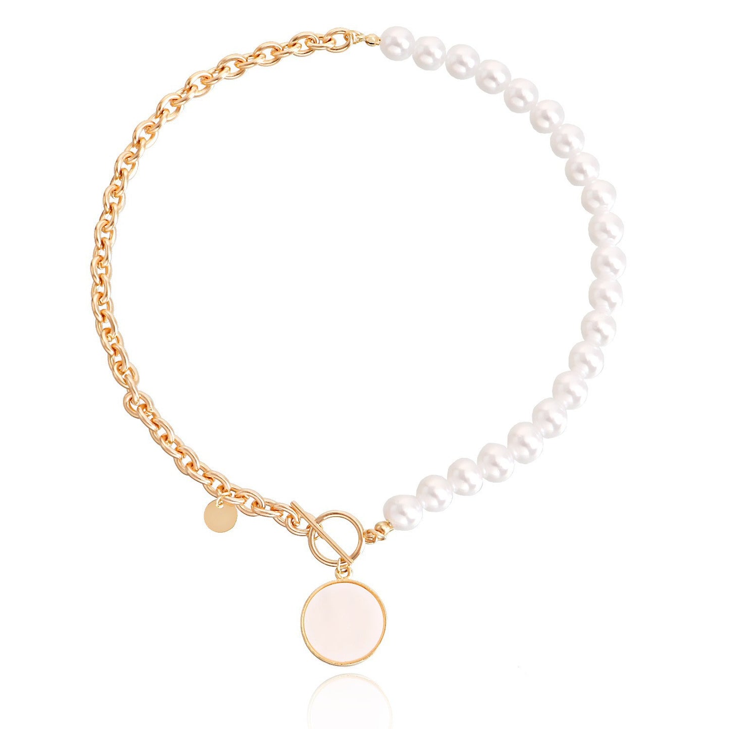 Jewelry INS cross love mother-of-pearl necklace necklace female sweater chain trendy matching accessories