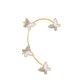 Mori Super Fairy Diamond Butterfly Ear Hanging Earbone Clip Fashion Temperament Niche Design No Pierced Ear Clip Versatile Earrings