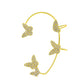 Ins diamond-studded butterfly ear hanger women without ear piercing butterfly ear bone clip fashion niche exaggerated wing ear clip