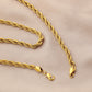 Men's Personality Fashion Gold Necklace Flat Embossed Chain Simple Versatile Items Jewelry