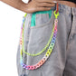 Fashion Waist Jewelry Versatile Candy Color Double Layer High Street Retro Color Resin Pants Chain Chain