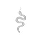 ins creative personality snake-shaped ear hanging ear clip punk exaggerated puncture ear needle simple profile slash ear piercing