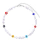 Jewelry Irregular Shaped Pearl Eye Necklace Ladies Short Fashion Devil Eye Necklace