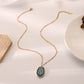Niche Design Sense Personality Fashion Irregular Ellipse Resin Sun DIY Handmade Necklace