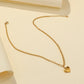 Minority Light Luxury Peach Heart Necklace Gold Plated Love Stainless Steel Pendant Necklace Heart Shaped Titanium Steel Clavicle Chain
