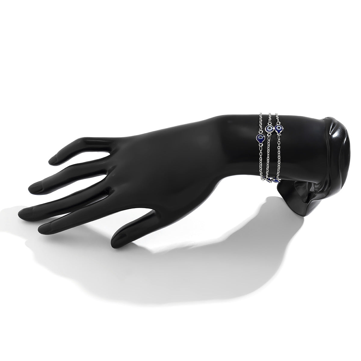 Jewelry Creative Beaded Rice Bead Tassel Eye Pendant Necklace Simple Acrylic Geometric Necklace