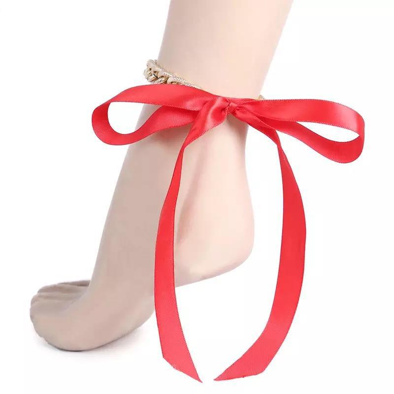 Fashion Sexy Beach Ribbon Chain Anklet Ladies Foot Jewelry Girls Jewelry Lover Gift