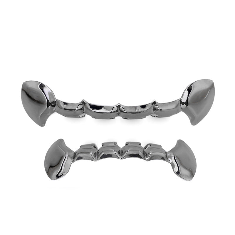 HIPHOP full diamond metal hip hop poker shape braces fashion trend rock denture jewelry