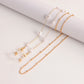 Accessories Mask Chain Glasses Chain Devil Eye Mask Chain Imitation Pearl Metal Glasses Chain
