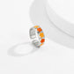 Jewelry sweet cool macaron color drop nectarine heart ring simple star-shaped opening ring female