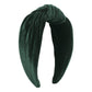 F4973 autumn and winter pure color headband gold velvet retro knotted niche geometric small fragrant headband female