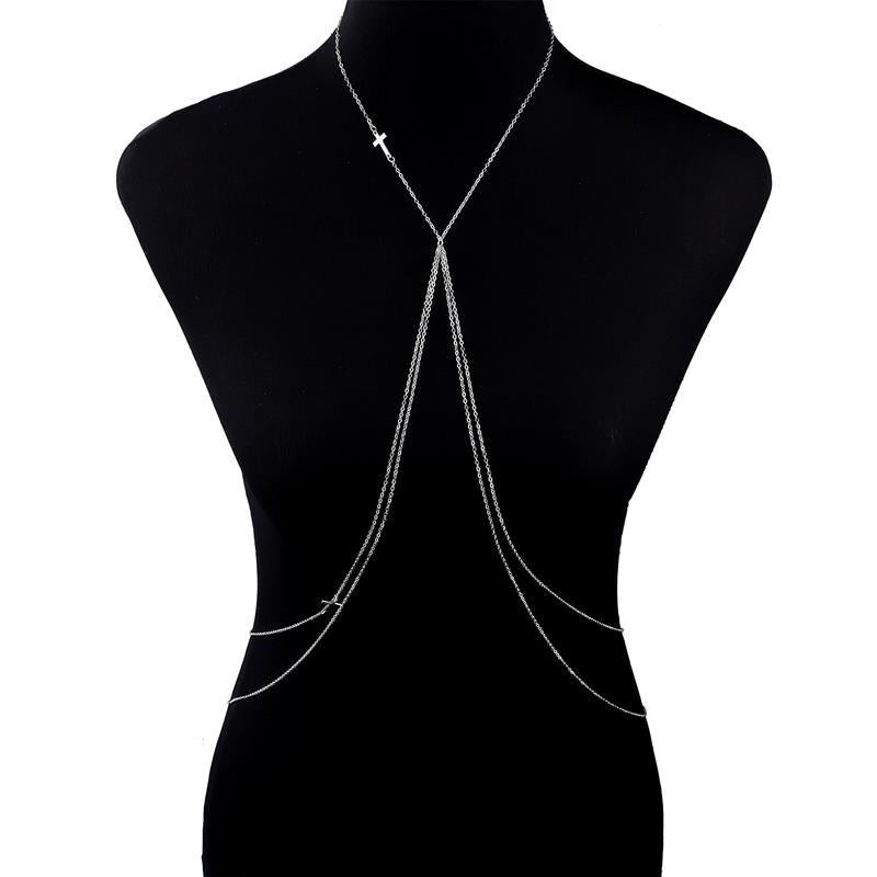 Jewelry simple street style clothing geometric sexy body chain