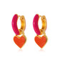 Ins cute drop earrings colorful alien flowers mushroom gossip earrings simple earrings