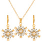 Jewelry set female fashion diamond note crown butterfly necklace earrings set ins tide