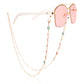 Jewelry trendy color dripping oil flower glasses chain accessories mask hanging chain female