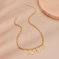 diy simple handmade alloy English word letter necklace hip-hop couple pendant short chain men and women