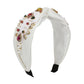F4578 heavy industry elegant and fashionable headband palace light luxury pearl rhinestone retro cross hairpin headband
