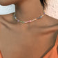 115 Geometric Beaded Necklace Bohemian Ethnic Fashion Necklace Flowers Fresh and Simple Necklace