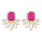 1925 Jewelry Simple Geometric Rhinestone Palace Retro Earrings Fashion Personality Earrings