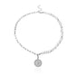 Jewelry Pearl Embossed Queen Pendant Necklace Female Creative Personality Fashion Lace Disc Necklace