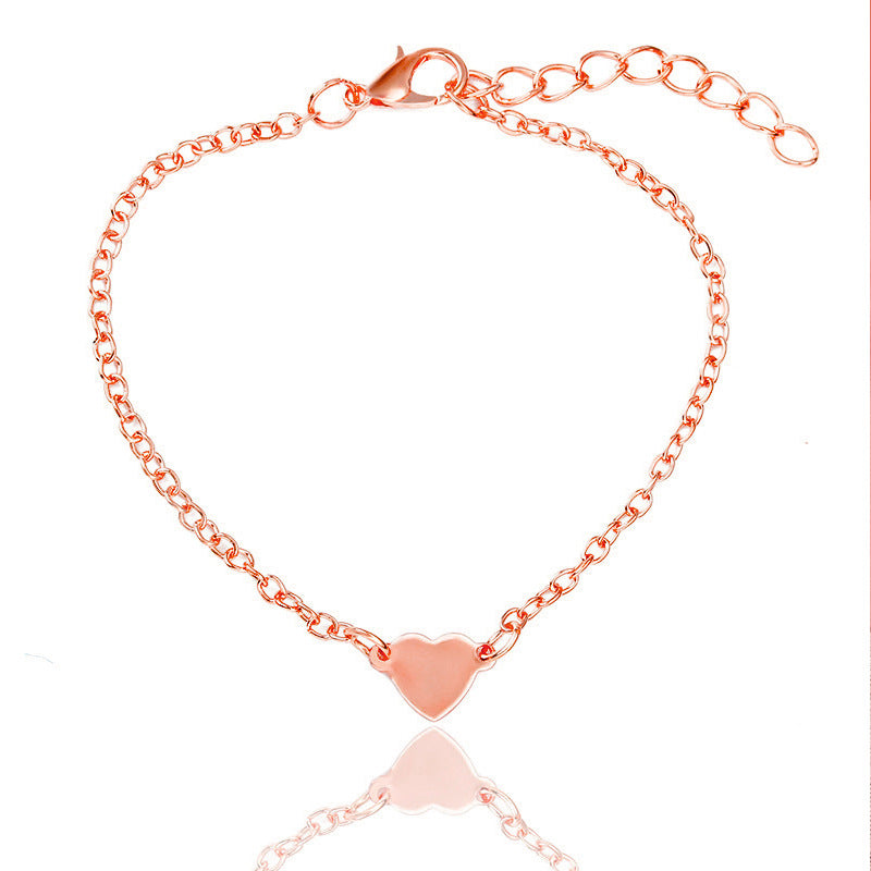 Simple sexy heart-shaped love peach heart bracelet hand decoration handmade jewelry