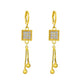 ins diamond tassel earring fashion temperament niche design metal geometric letter heart earring earrings