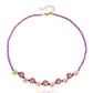Jewelry Bohemian Daisy Contrast Color Beaded Necklace Retro Rice Bead Flower Clavicle Necklace Female