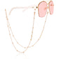 Jewelry trendy color dripping oil flower glasses chain accessories mask hanging chain female