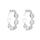 Exaggerated geometric hollow earrings cold C-shaped pig nose earrings net red trend metal earrings accessories