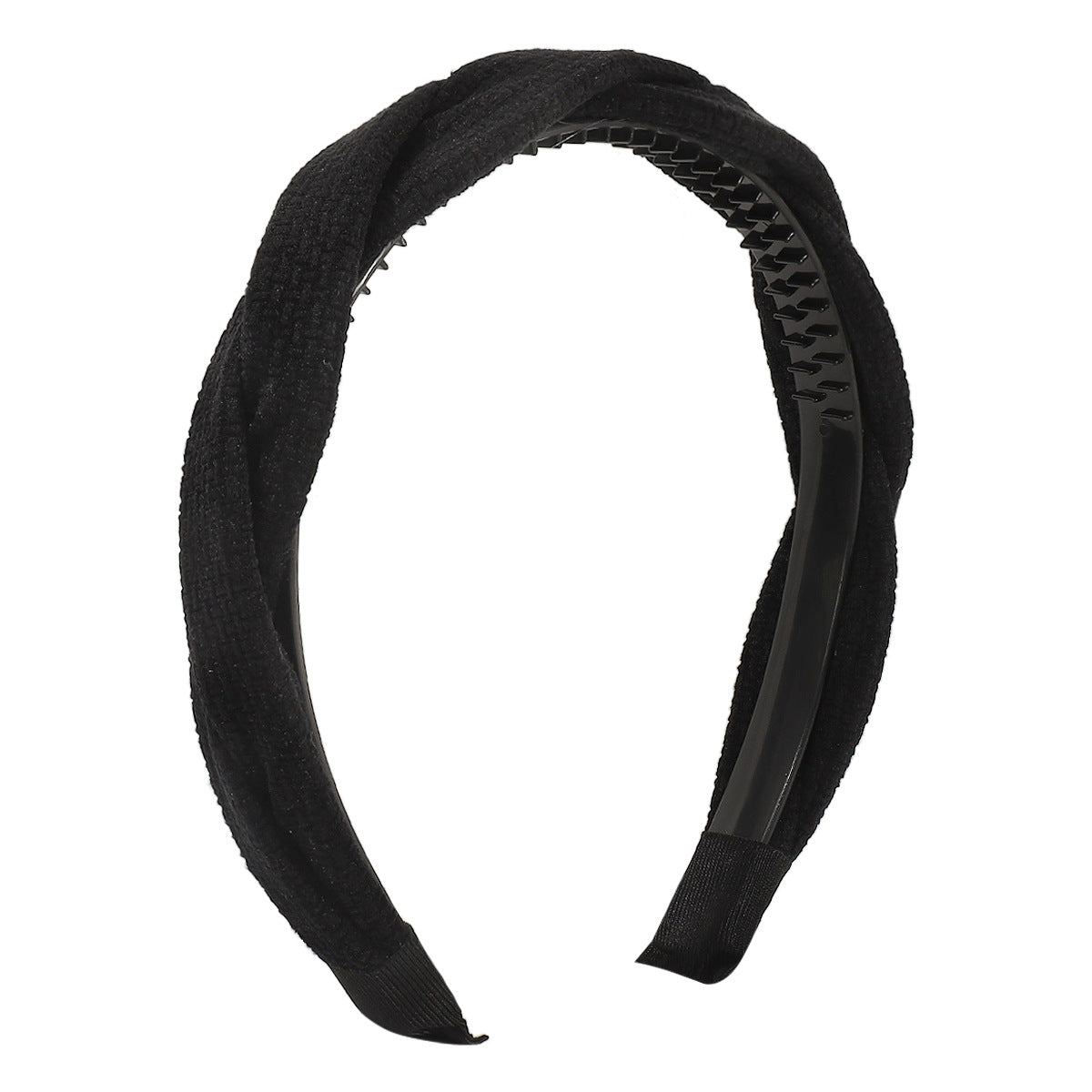 F5215 Jewelry French Braided Winding Non-slip Headband Flannel Simple Retro Geometric Headband Women