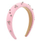 F5198 jewelry personalized creative woolen temperament high skull headband solid color rhinestone elegant headband
