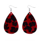 Jewelry Leopard Combination Leather Earrings Female Valentine's Day Fashion PU Earrings