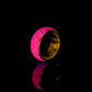 Fashionable original design simple stainless steel golden resin luminous forest crack creative ring