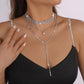 Fashion pearl clavicle chain choker color rice beads bohemian necklace female jewelry