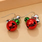 Christmas series earrings cartoon cute dripping oil simulation snow elk earrings autumn and winter