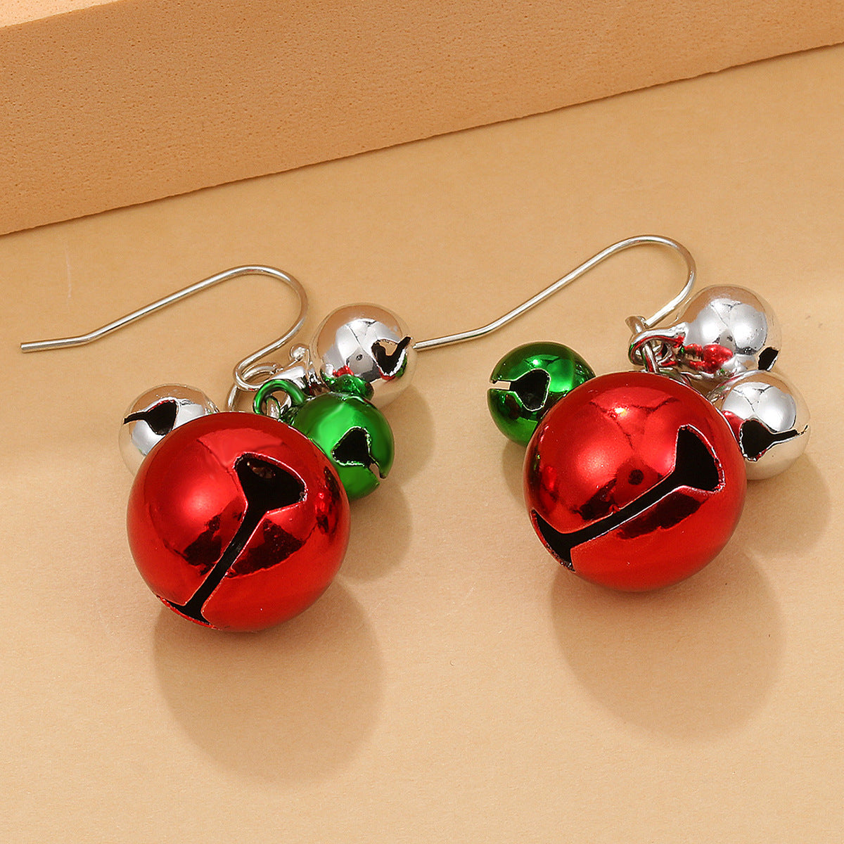 Christmas series earrings cartoon cute dripping oil simulation snow elk earrings autumn and winter