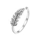 Ins super fairy zircon butterfly open ring female fashion light luxury wheat ear index finger ring simple star ring