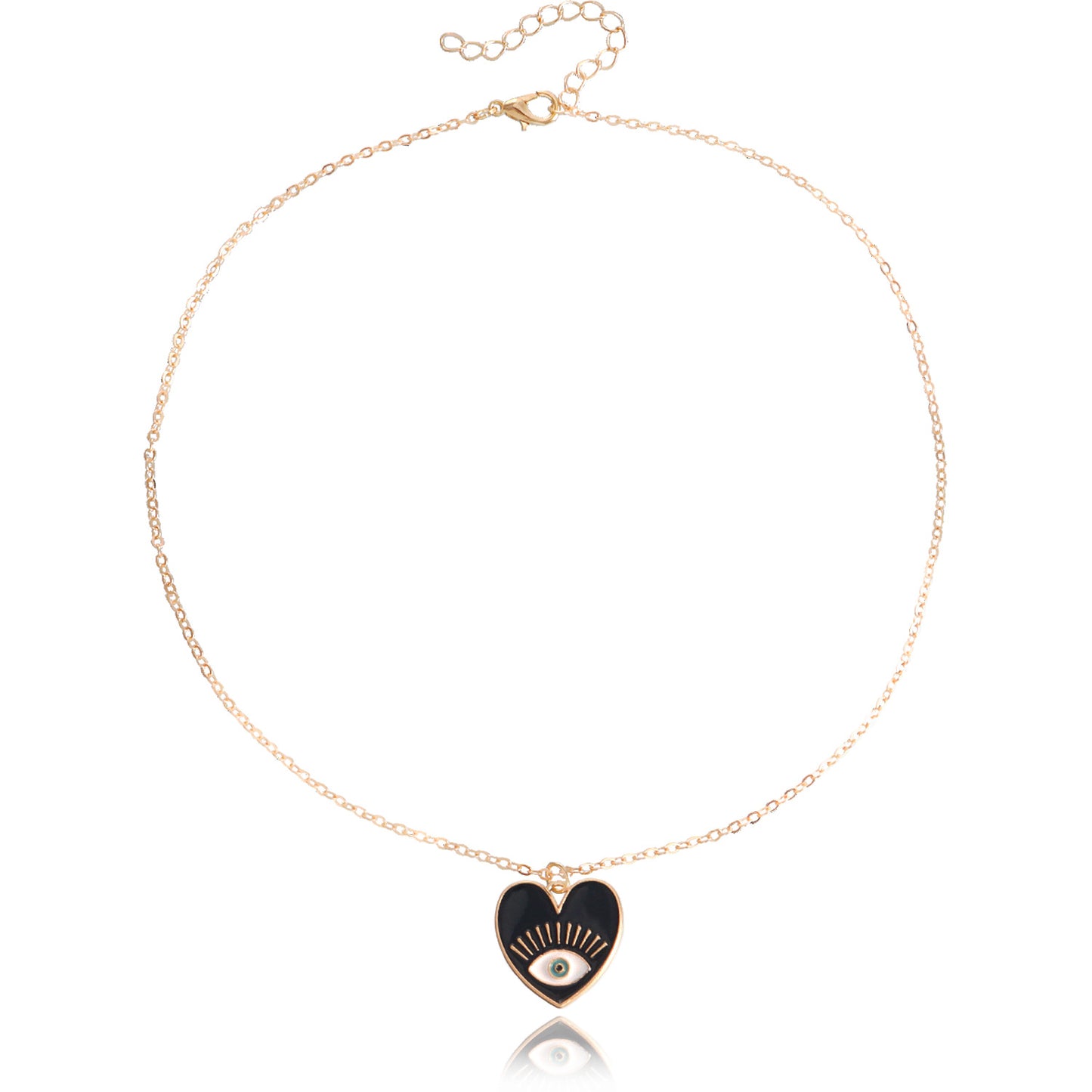 Jewelry Simple and Versatile Eye Pendant Necklace Female Personality Devil's Eye Fashion Love Necklace