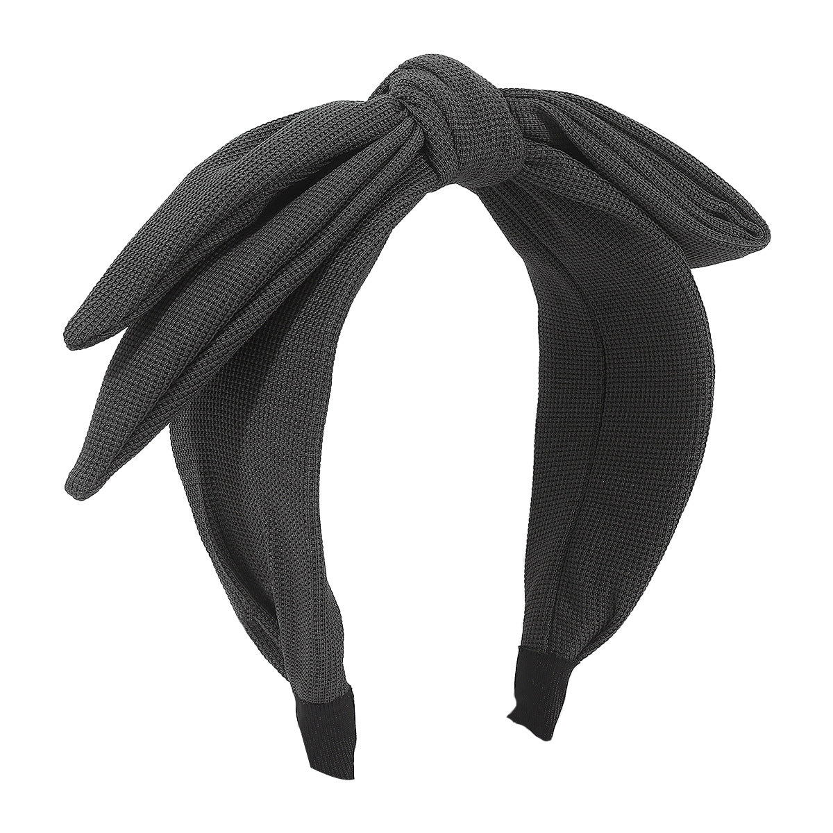 F5232 French retro exaggerated double-layer bow headband fabric retro wide-brimmed knotted net red headband