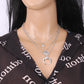 Personality multi-layer moon portrait pendant collarbone chain personality all-match necklace female