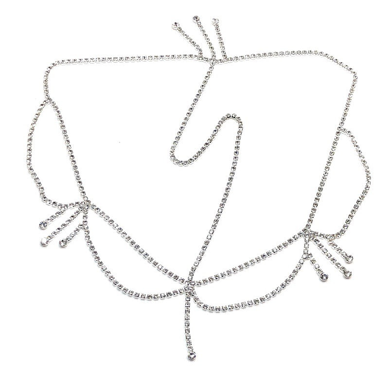 New Rhinestone Hair Accessories Tassel Hair Chain Catwalk Jewelry Forehead Pendant Bridal Headwear hairaccessories