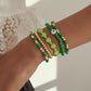 B168 Holiday Bracelet Rice Beads Resin Beaded Geometric Simple Bracelet Heart Sweet Fashion Bracelet