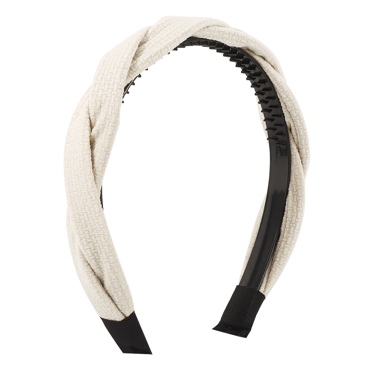 F5215 Jewelry French Braided Winding Non-slip Headband Flannel Simple Retro Geometric Headband Women