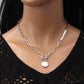 Jewelry Retro Metal Irregular OT Buckle Chain Necklace Versatile Pearl Advanced Sweater Chain