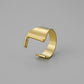 English 26-letter steel peptide ring niche design stainless steel gold-plated cold opening finger jewelry
