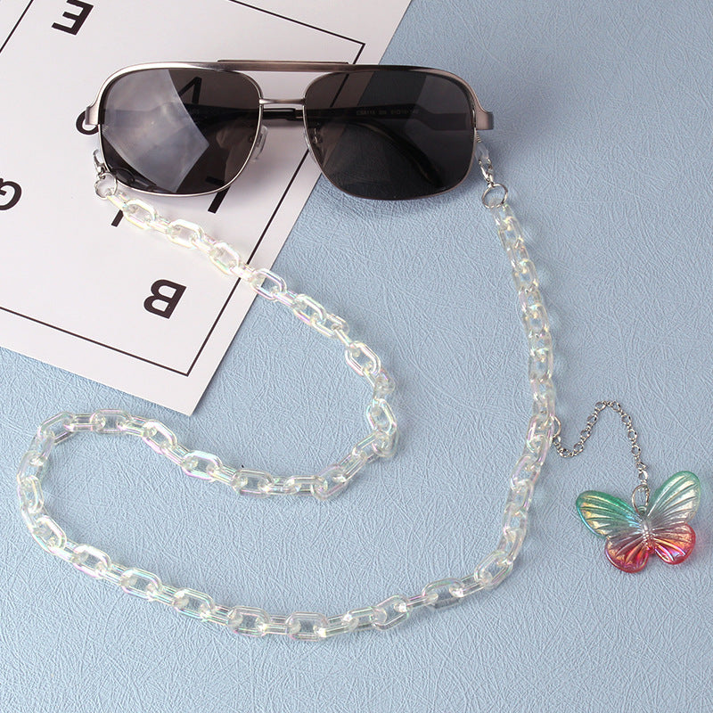 Glasses chain mask hanging chain fashion butterfly glasses hanging chain sun glasses chain