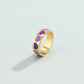 Jewelry sweet cool macaron color drop nectarine heart ring simple star-shaped opening ring female
