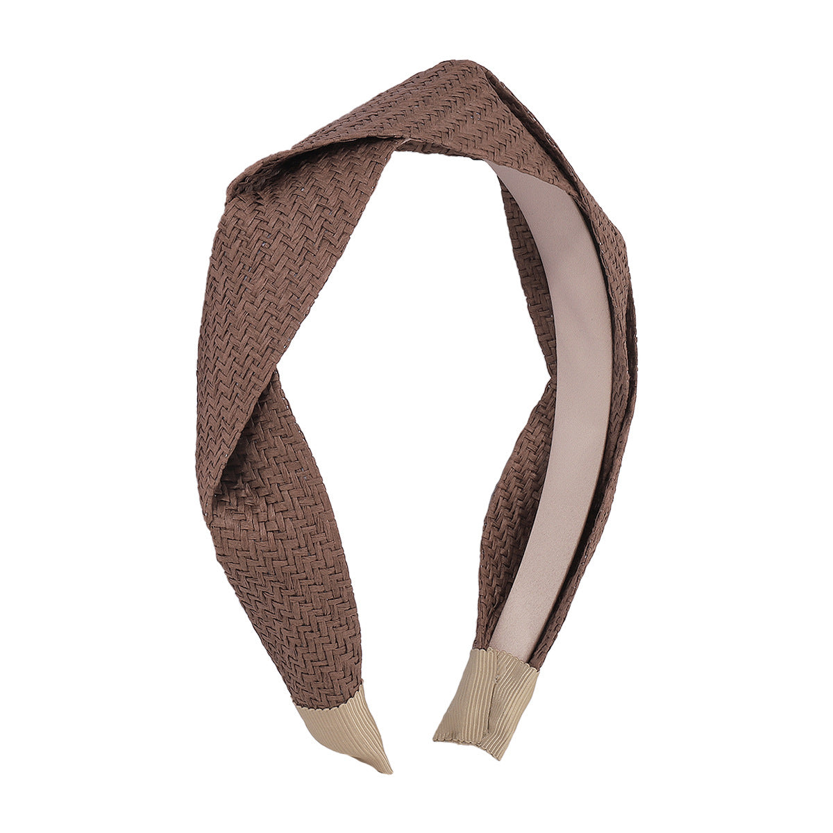 F484 Ethnic Hair Accessories Rhombus Cross Straw Fashion Headband Net Red Twist Braid Mori Headband Female