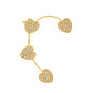 Mori Super Fairy Diamond Butterfly Ear Hanging Earbone Clip Fashion Temperament Niche Design No Pierced Ear Clip Versatile Earrings