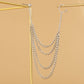 Jewelry punk punch-free iron chain tassel nose nails nose ring earrings one-piece piercing nose decoration